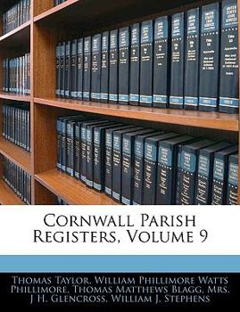 Paperback Cornwall Parish Registers, Volume 9 Book