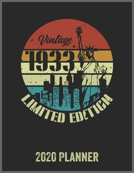 Vintage 1933 Limited Edition 2020 Planner: Daily Weekly Planner with Monthly quick-view/over view with 2020 Planner
