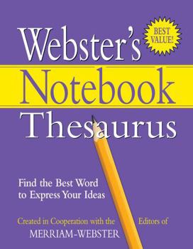 Paperback Webster's Notebook Thesaurus Book