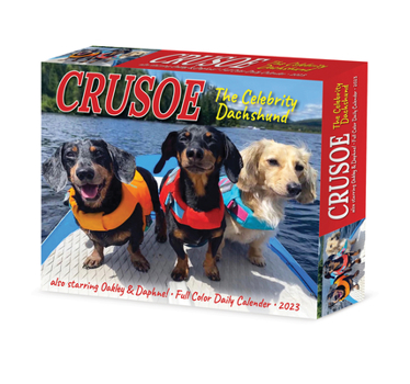 Calendar Crusoe the Celebrity Dachshund 2023 Box Calendar Book