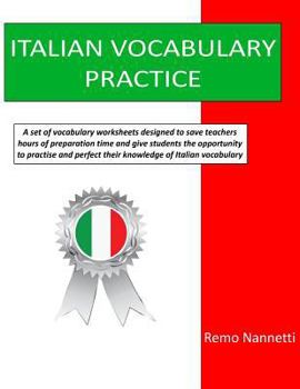 Paperback Italian Vocabulary Practice Book