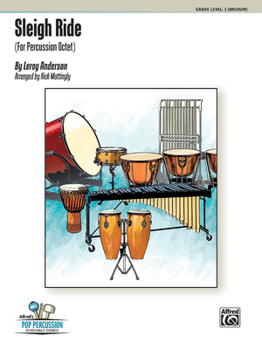 Paperback Sleigh Ride: For Percussion Octet, Conductor Score & Parts Book