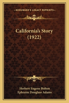 Paperback California's Story (1922) Book