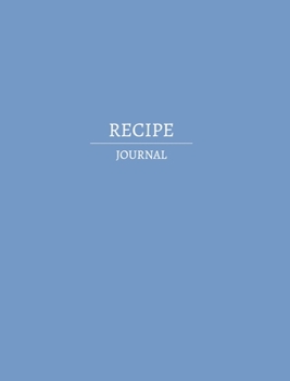 Hardcover Recipe Journal Book