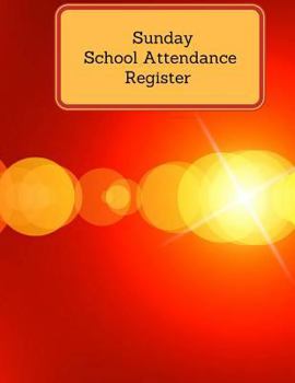 Paperback Sunday School Attendance Register Book