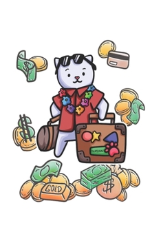 Paperback Cat Holiday Money Notebook: Graph Paper Journal 6x9 - 120 Pages Book