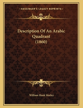 Paperback Description Of An Arabic Quadrant (1860) Book