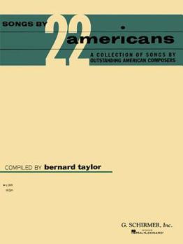 Paperback Songs by 22 Americans: Low Voice Book