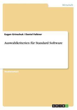 Paperback Auswahlkriterien für Standard Software [German] Book