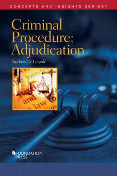 Paperback Criminal Procedure-Adjudication (Concepts and Insights) Book