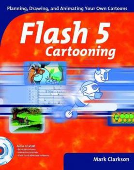 Paperback Flash 5 Cartooning [With CDROM] Book