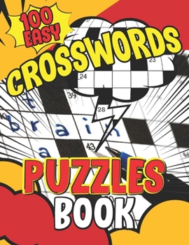 Paperback 100 Easy Crosswords Puzzles Book: Puzzles Brain Workout Book, Bible Crossword Puzzles For Seniors Book