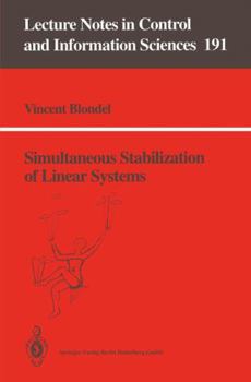 Paperback Simultaneous Stabilization of Linear Systems Book