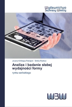 Paperback Analiza i badanie slabej wydajności formy [Polish] Book