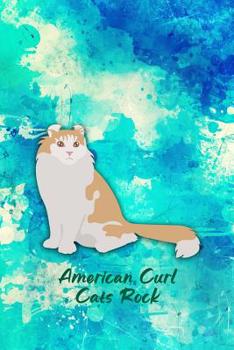 Paperback American Curl Cats Rock: Pocket Gift Notebook for Cat and Kitty Lovers Book