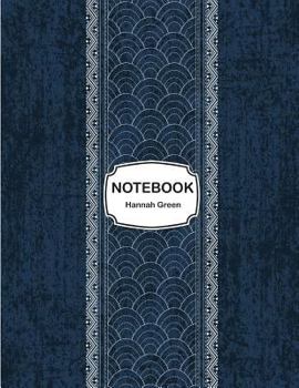 Paperback Notebook: Sashiko indigo dye: Journal Dot-Grid, Grid, Lined, Blank No Lined: Book: Pocket Notebook Journal Diary, 110 pages, 8.5 Book