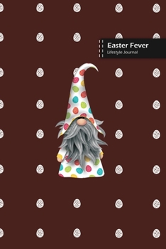 Paperback Easter Fever Lifestyle Journal, Blank Write-in Notebook, Dotted Lines, Wide Ruled, Size (A5) 6 x 9 In (Brown) Book