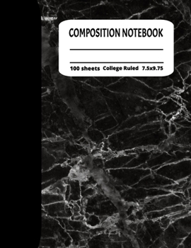 Paperback Composition Notebook: College Ruled Lined Paper Composition Notebook for Journal, College, School, Work Book