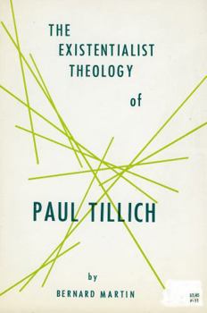 Paperback The Existential Philosophy of Paull Tillich Book