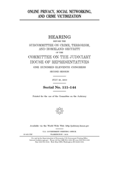 Paperback Online privacy, social networking, and crime victimization Book