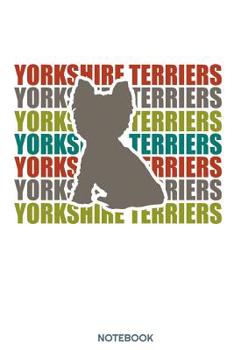 Yorkshire Terrier Notebook: 100 leere karierte Seiten ca. A5 (6"x9" niches) für Hundefreunde, Hundemütter und Hundeväter, Jungen, Mädchen, Kinder und Schülerinnen (German Edition)