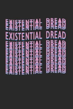 Paperback Existential Dread Retrowave Aesthetic: 120 Pages 6 'x 9' -Dot Graph Paper Journal Manuscript - Planner - Scratchbook - Diary Book