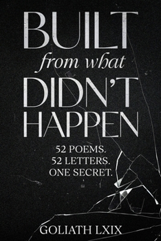 Paperback Built From What Didn't Happen: 52 poems. 52 letters. One secret. Book