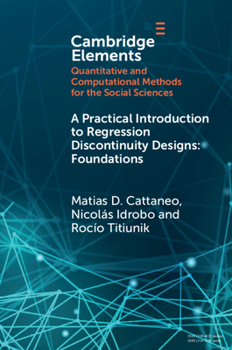 Paperback A Practical Introduction to Regression Discontinuity Designs: Foundations Book