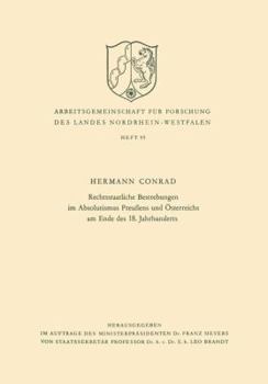 Paperback Rechtsstaatliche Bestrebungen Im Absolutismus Preußens Und Österreichs Am Ende Des 18. Jahrhunderts [German] Book