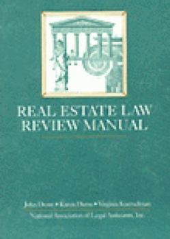 Paperback Real Estate Law Review Manual Book