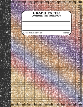 Graph Paper Composition Notebook: Math and Science Lover Graph Paper Cover Rainbow Glitter (Quad Ruled 4 squares per inch, 100 pages) Birthday Gifts For Math Lover Teacher,Student Notebook