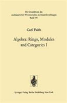 Hardcover Algebra: Rings, Modules and Categories I Book