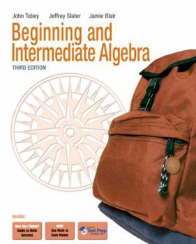 Paperback Beginning and Intermediate Algebra Book