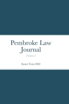 Hardcover Pembroke Law Journal Volume 2 Book
