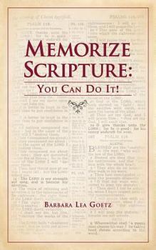 Paperback Memorize Scripture: You Can Do It! Book