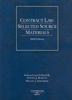 Paperback Contract Law 2008: Selected Source Materials Book