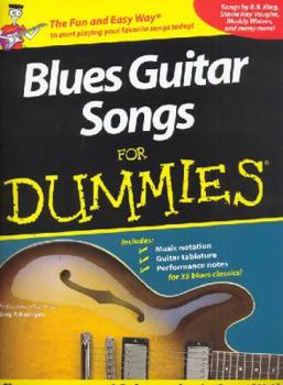 Paperback Blues Guitar Songs For Dummies Book