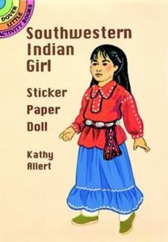 Paperback Southwestern Indian Girl Sticker Paper Doll Book