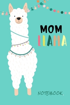 Mama Llama: Party Lama / A5 I 120 Pages I RULED I Diary I Notebook I Food tutorials I Diet Notebook I Recipe Book