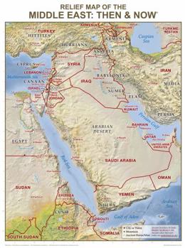 Wall Chart Relief Map of the Middle East: Then and Now Wall Chart Book