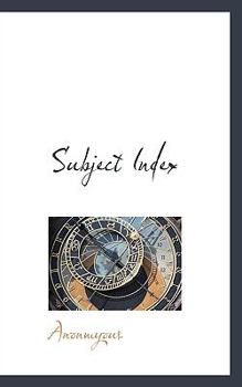 Paperback Subject Index Book