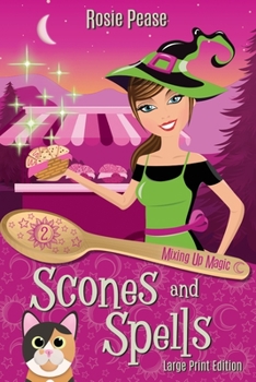 Paperback Scones and Spells [Large Print] Book