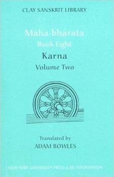 Hardcover Mahabharata Book Eight (Volume 2): Karna Book