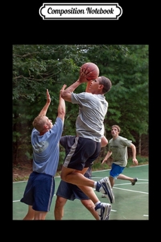 Paperback Composition Notebook: Barack Obama Playing Basketball Journal/Notebook Blank Lined Ruled 6x9 100 Pages Book