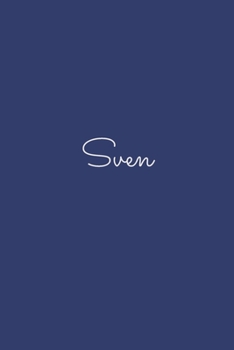 Sven: notebook with the name on the cover, elegant, discreet, official notebook for notes, dot grid notebook,