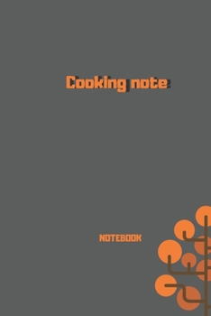 Notebook: Cooking note