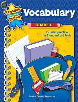 Paperback Vocabulary Grade 6 Book