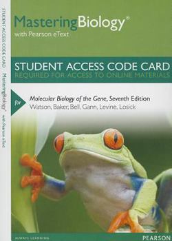 Printed Access Code Mastering Biology with Pearson Etext -- Standalone Access Card -- For Molecular Biology of the Gene Book