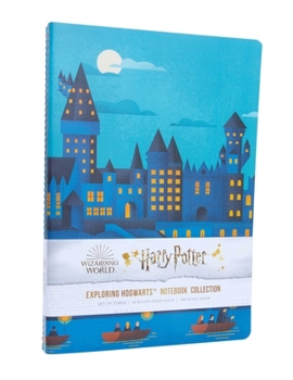 Paperback Harry Potter: Exploring Hogwarts Sewn Notebook Collection (Set of 3) Book