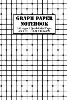 Paperback Graph Paper Notebook: 200 pages (100 sheets) 5x5 Composition Grid Planner - Mesh Theme - Quad-Ruled - 6x9 Sized Book